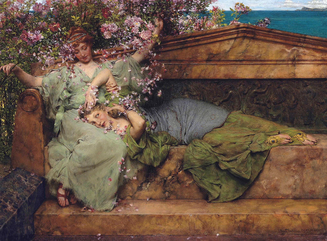 Alma Tadema Lawrence- Dans un jardin de roses