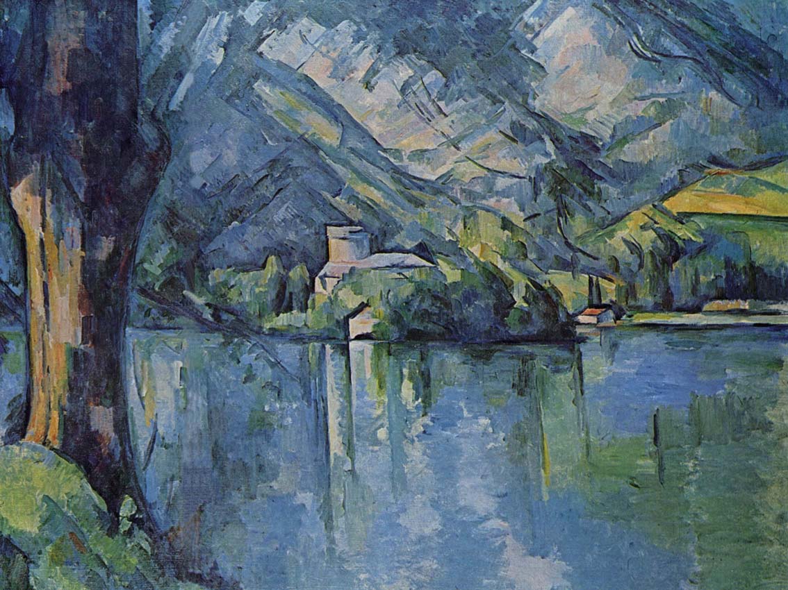 Cézanne Paul - Le lac bleu