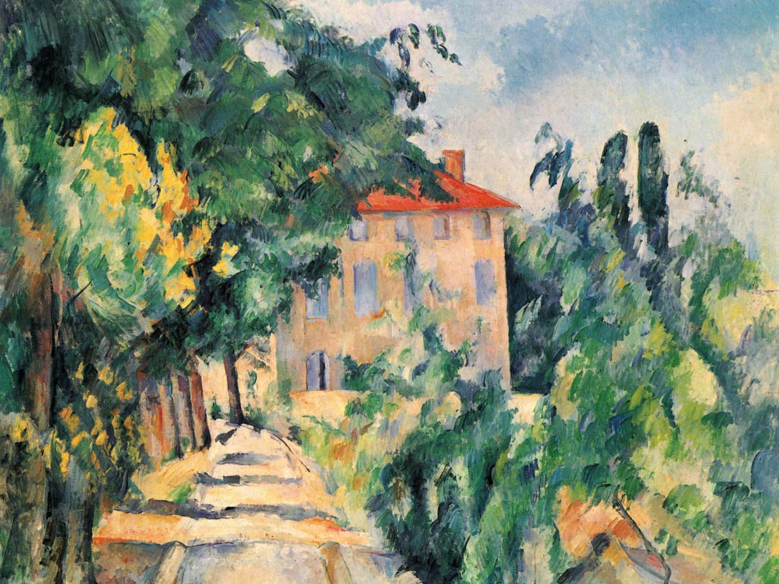 Cézanne Paul - Maison au toit rouge