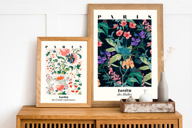 2 affiches : Jardins de Paris