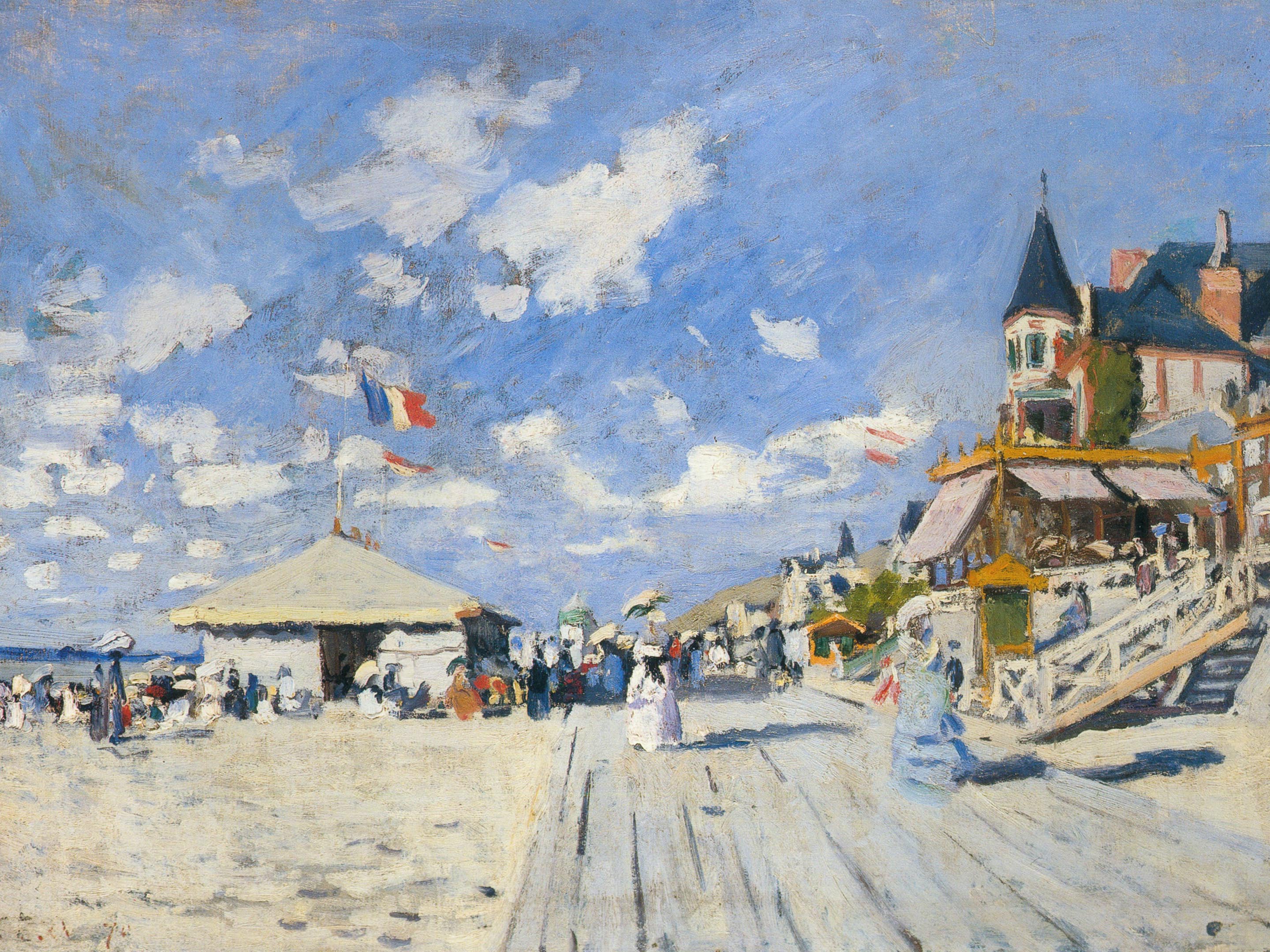 Monet Claude - La plage à Trouville