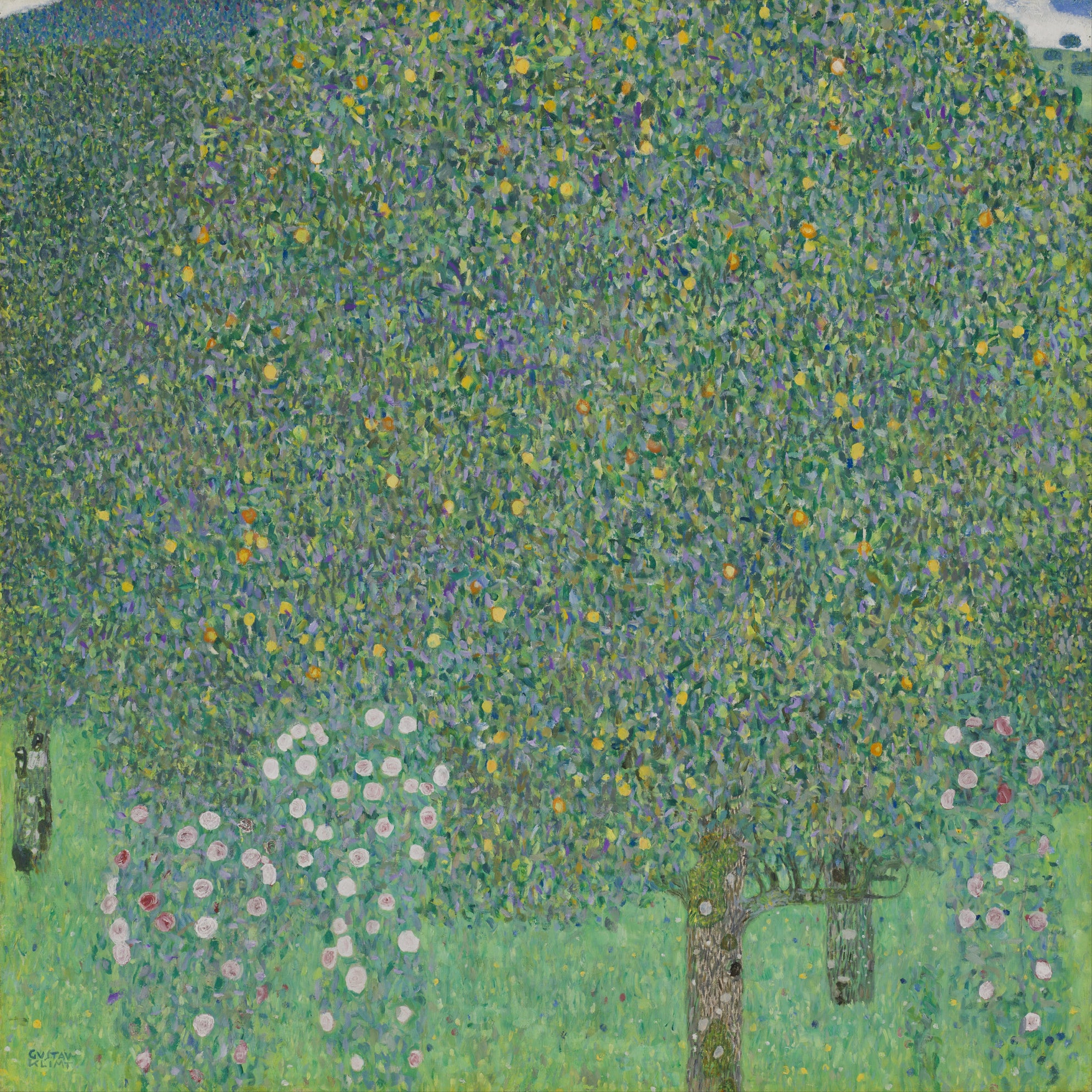 Gustav Klimt - Roses sous les arbres