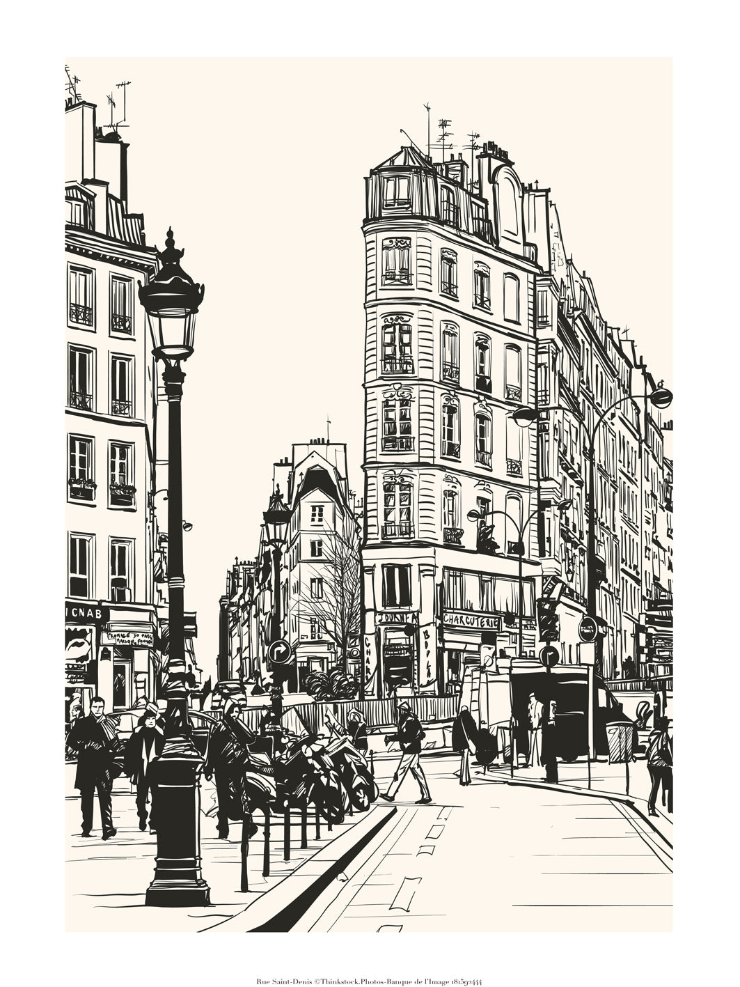 Illustration de la Rue St-Denis