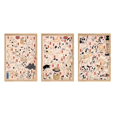Triptyque sur-mesure : Chats