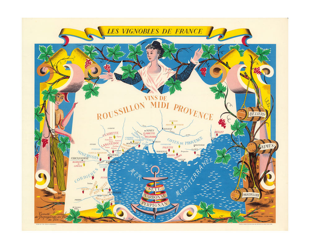 Vins de Rousillon, Midi, Provence - les Vignobles de France